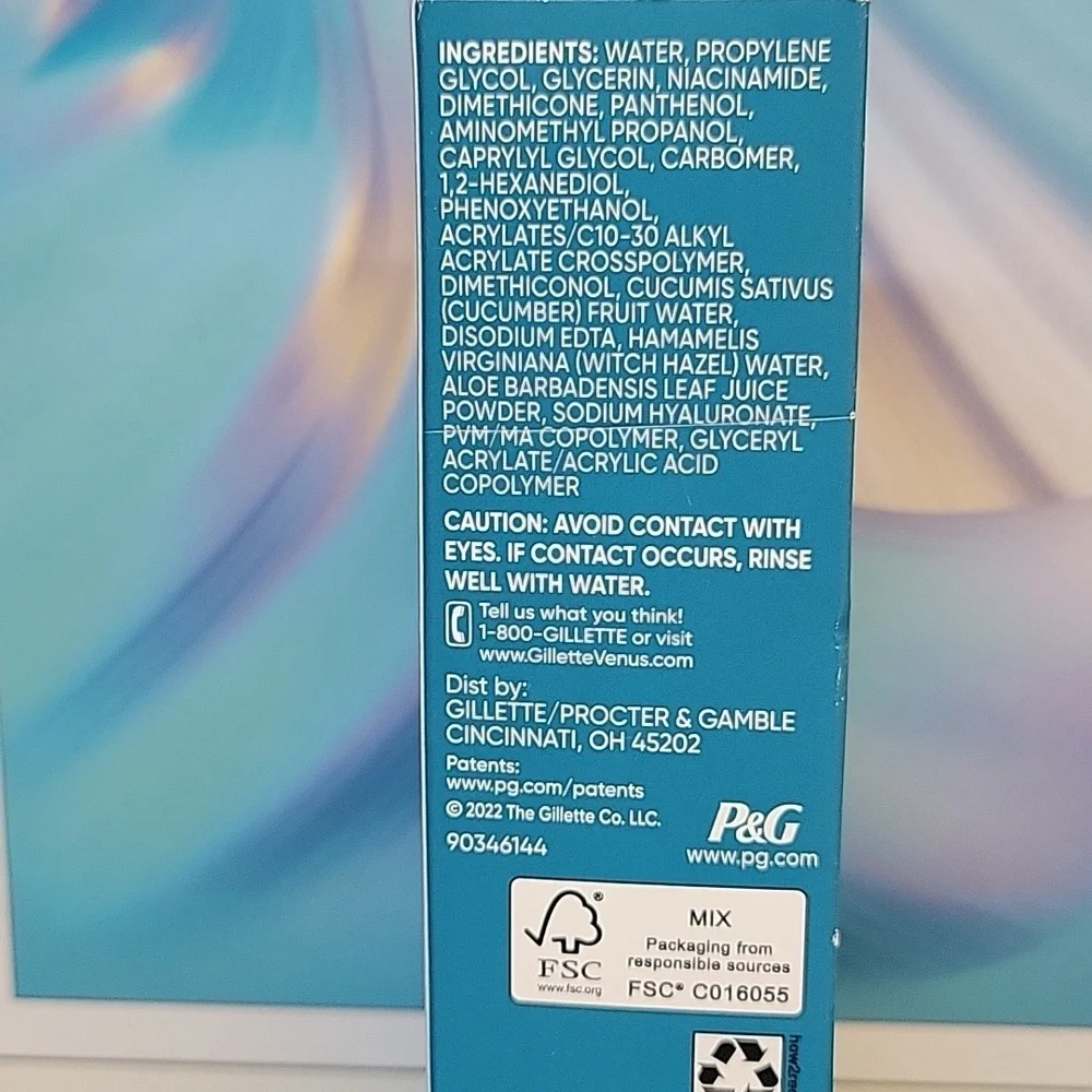 gillette hydration serum